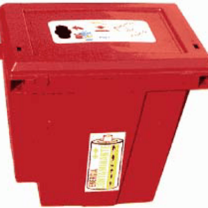 Contenedor 20lts Plastic Omnium Recoleccion Selectiva De Pilas Usadas