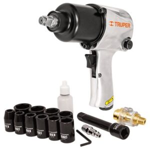 Kit de Llave de Impacto TPN-734 + 10DAD + EXT.5" + Aceite Truper TPN-734H-2K