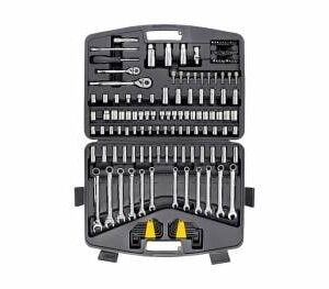 Juego De Herramientas Stanley 1/4 - 3/8 + Llaves Combinadas 145 Pzas