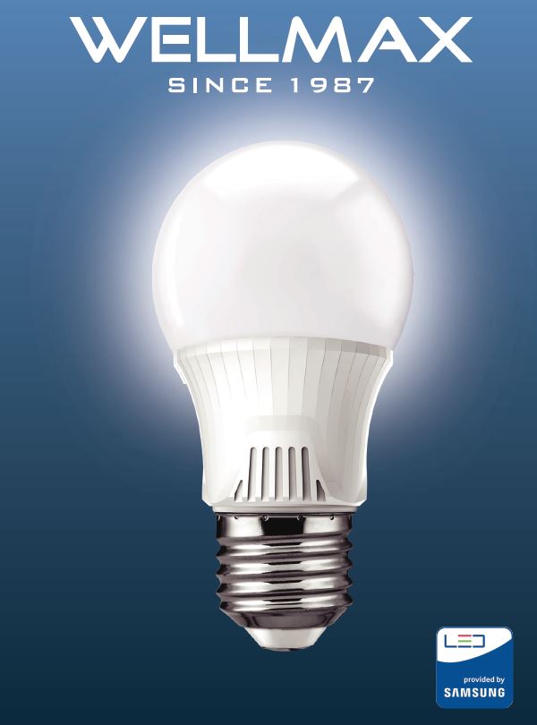 Pack de 12 Bombitas Led 9W Blanco Calido/Frio Wellmax 6