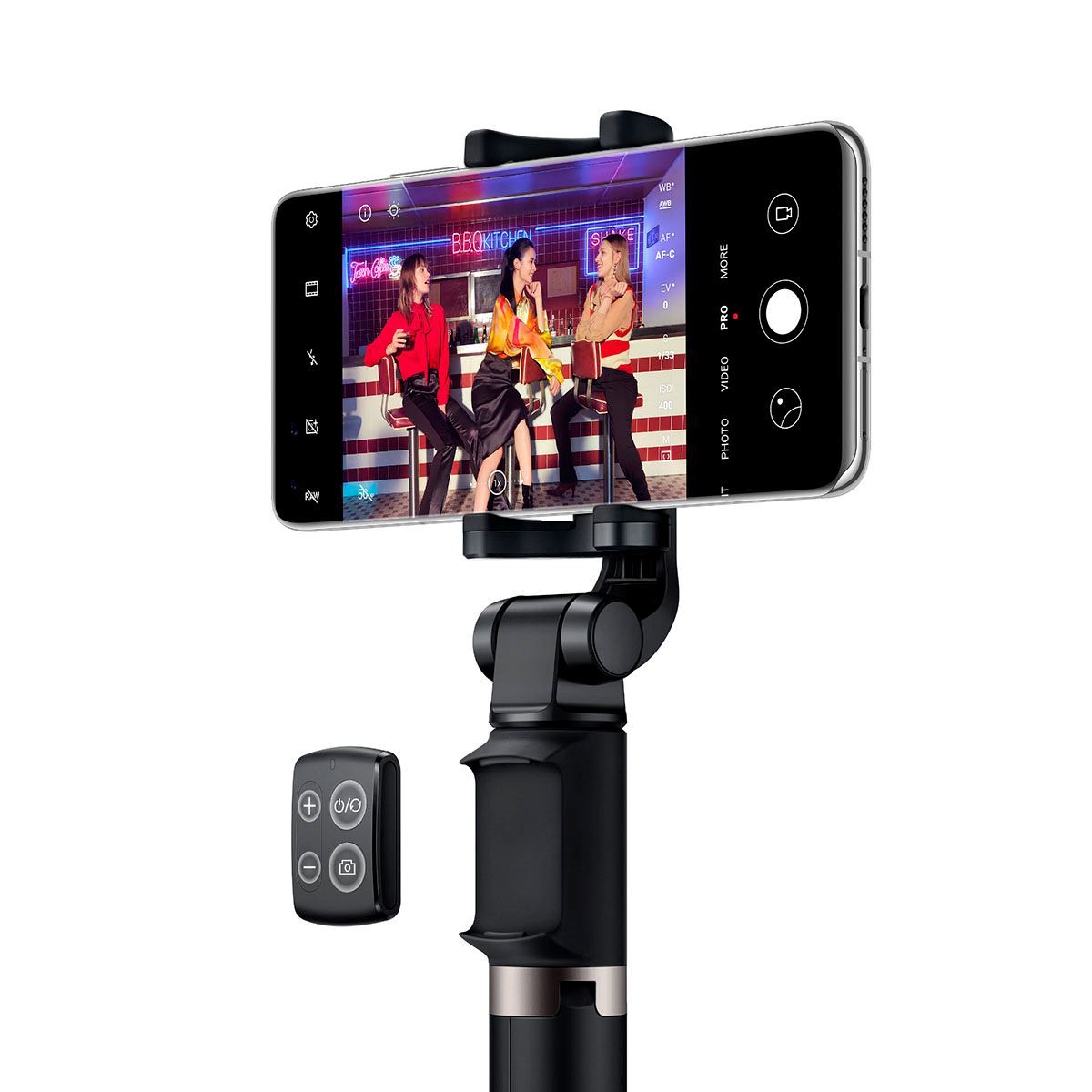 Tripode Inalambrico Selfie Stick Pro Huawei Negro • GoStore
