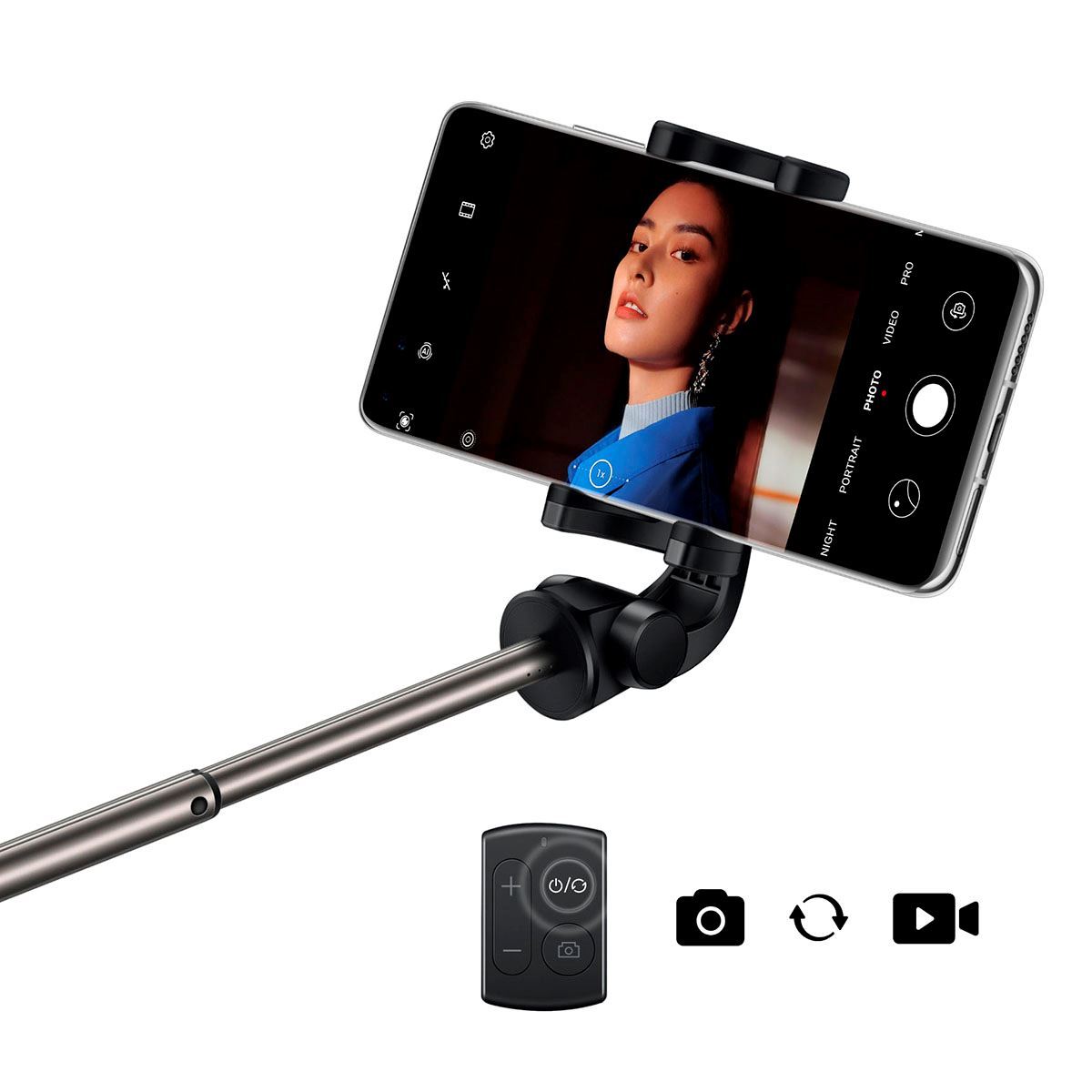 Tripode Inalambrico Selfie Stick Pro Huawei Negro • GoStore