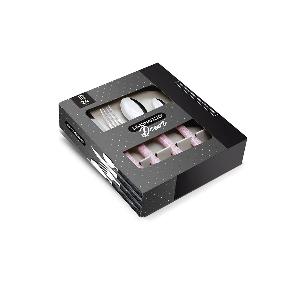 Juego De Cubiertos Simonaggio X24 Sintonia Decor 