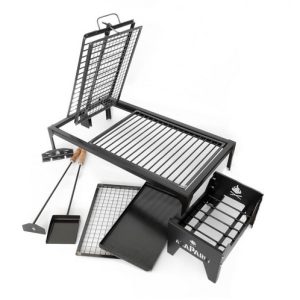 Kit Parrilla Completo Asaparri, Parrillero, Asador, Quemador