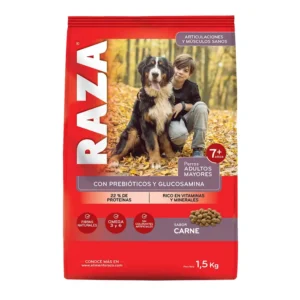 Alimento Raza Para Perros Mayores +7 Años Sabor Carne
