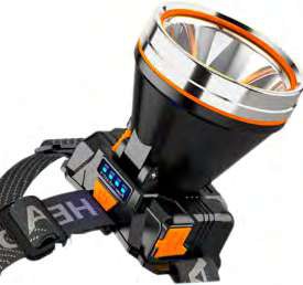 Linterna de Cabeza Tipo Minera Recargable Luz Centrada 500 Lm