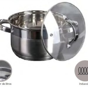 Olla De Acero Inoxidable Con Triple Fondo