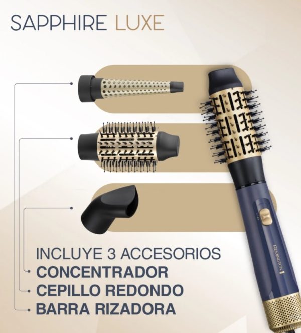 Cepillo De Aire Y Multiestilizador Remington Sapphire Luxe - Imagen 4
