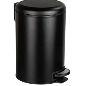 Papelera Wenko Easy Close Negra 12 litros