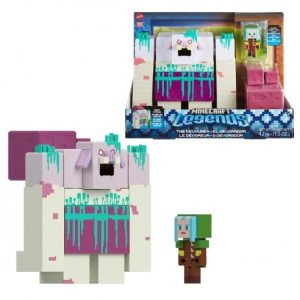 Set Mattel Minecraft Legends El Devorador Con Slime Figuras de Accion HNC08