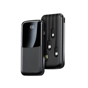 Power Bank Treqa 20000mah Con Cables Integrados