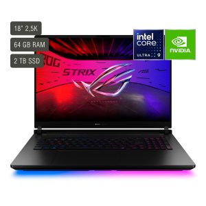Notebook Gamer Asus Rog 18'' / Core Ultra 9 / 64gb / 2tb / Win11 / Rtx5090