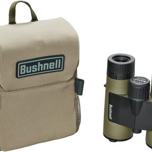 Binocular Bushnell Prime 10x42 Verde Con Arnes Y Funda Tela Impermeable