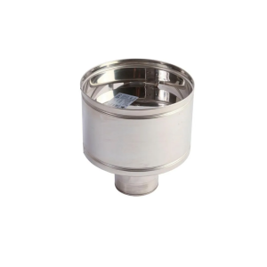 Sombrero Topkalor Para Chimeneas De Calefactor A Pellet Superior Inoxidable Diámetro 80 mm