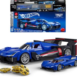 Set De Construcción Mattel Hot Wheels Brick Shop Cadillac Project GTP Hypercar Para Coleccionistas
