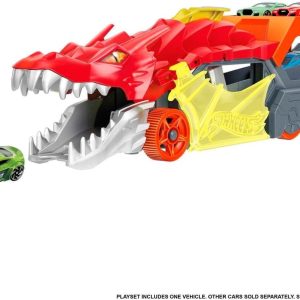 Set De Juego Mattel Hot Wheels City Remolque De Dragon